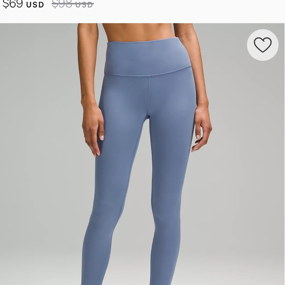 Periwinkle Lululemon cropped leggings - Picture 4 of 4
